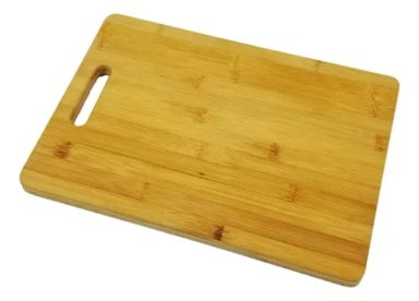 TABLA DE COCINA CORTAR PREMIUM DE BAMBU 38X28X0.8CM LISA BEIGE - 2