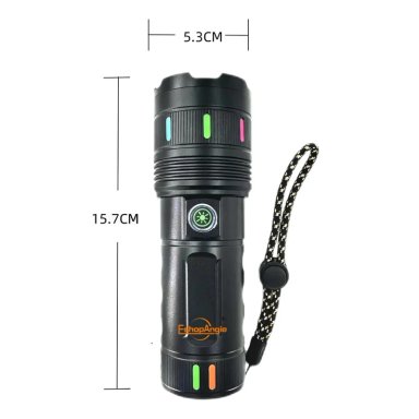 LINTERNA TACTICA LED CON ZOOM RECARGABLE ULTRA POTENTE - 1