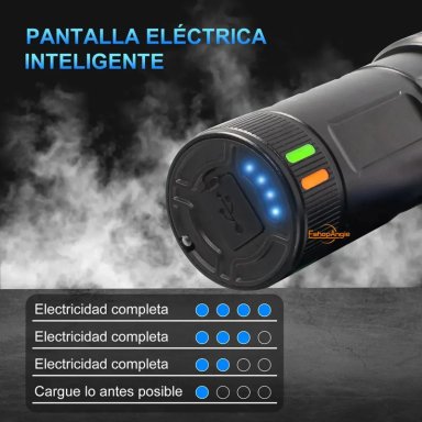 LINTERNA TACTICA LED CON ZOOM RECARGABLE ULTRA POTENTE - 2