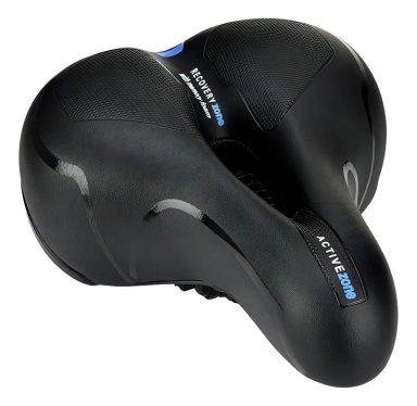 SILLIN ASIENTO BICICLETA ANTIPROSTATICO AMPLIO REFLECTANTE COLOR NEGRO-AZUL - 1
