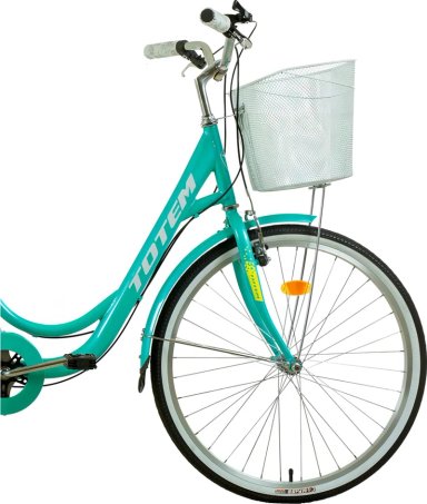 BICICLETA URBANA TOTEM MODELO CITY ARO 26 COLOR TURQUESA COLOR CELESTE TAMAÑO DEL CUADRO XS - 2