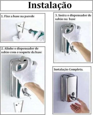 DISPENSADOR DE JABON LIQUIDO Y DETERGENTE DE ACERO INOXIDABLE DE 500 ML PARA PARED, COLOR CROMADO - 1