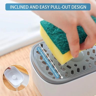 DISPENSADOR JABON LIQUIDO DISPENSADORES JABON LAVA LOZA BLANCO - 2