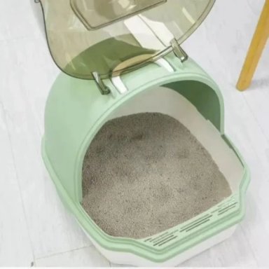 ARENERO DE GATOS BANDEJA SANITARIA XXL BAÑO DE MASCOTAS BLANCO - 5