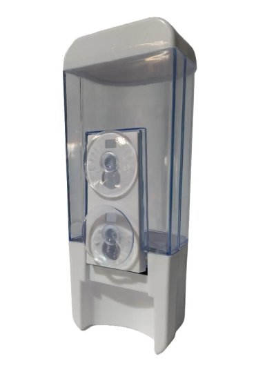 PACK 10 UN DISPENSADOR DE JABON LAVALOZA ALCOHOL GEL 500 ML BLANCO - 1