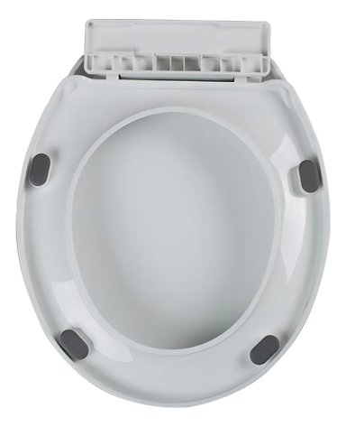ASIENTO TAPA DE BAÑO WC BOLONIA ANTIBACTERIAL CIERRE LENTO - 3