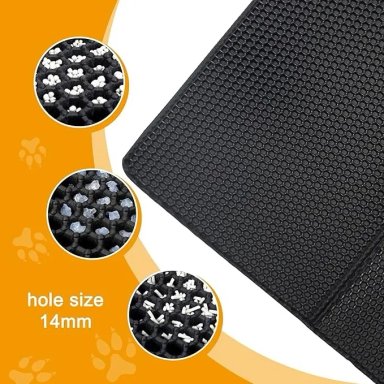 ALFOMBRA SANITARIA PARA GATOS RECOLECTOR DE ARENA ARENERO XL - 4