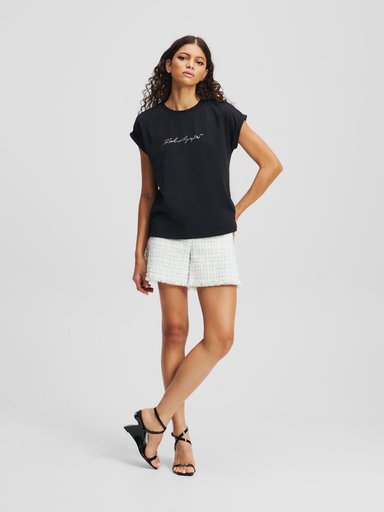 POLERA CON PEDRERIA KARL SIGNATURE - 2