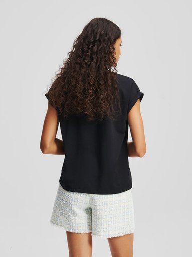 POLERA CON PEDRERIA KARL SIGNATURE - 3