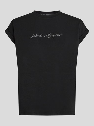 POLERA CON PEDRERIA KARL SIGNATURE - 5