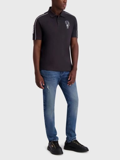 POLO CON DETALLES DE SILUETA DE LOGO DE KARL - 2
