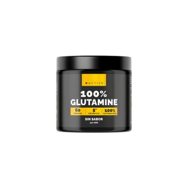 4ACTIVE 100% GLUTAMINE - 300 GRS - 1