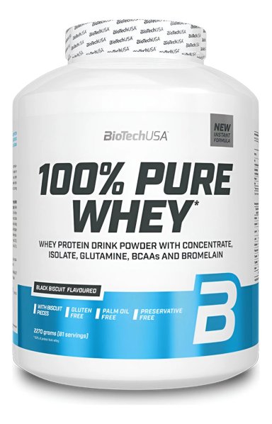 BIO 100 PURE WHEY 2270G BANANA BLACK BISCUIT - 1