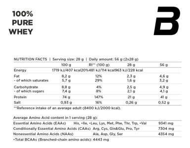 BIO 100 PURE WHEY 2270G BANANA STRAWBERRY - 3