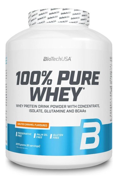 BIO 100 PURE WHEY 2270G BANANA CARAMELO SALADO - 1