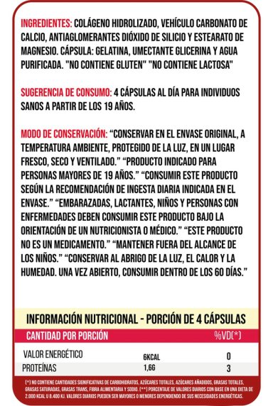 PURETECH PURE COLLAGEN 500MG 120 CAPS - 2
