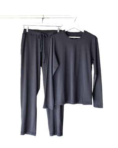 PIJAMA HOMBRE ALGODON PIMA PERUANO EVAKI CHARCOAL - 1