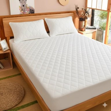 TOPPER CUBRECOLCHON SUPER KING UNICOLOR AJUSTABLE IPERMEABLE WM - 2