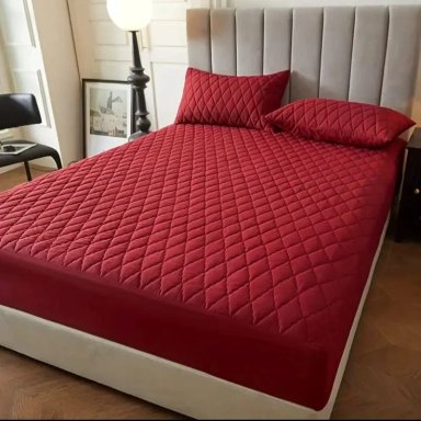 TOPPER CUBRECOLCHON KING UNICOLOR IPERMEABLE DE BORDES AJUSTABLES WM - 1