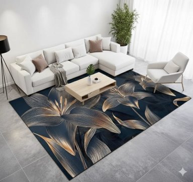 ALFOMBRA CON DISEÑO PARA LIVING 200X240 MODERNA ELEGANTE TFI - 1