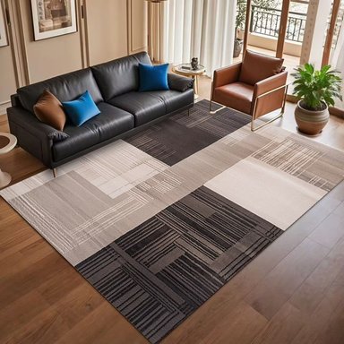 ALFOMBRA CON DISEÑO MODERNO JUVENIL 200X240 DECORACION DE SALA LIVING CMIO - 4