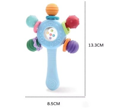 MORDEDOR SENSORIAL DENTICION DE SILICONA SONAJERO PARA BEBE S - 2