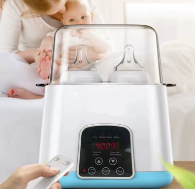 CALENTADOR ESTERILIZADOR 4 MAMADERAS 6 EN 1 CONTROL REMOTO - 1