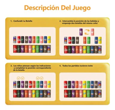 JUEGO DE MEMORIA: ADIVINA EL ORDEN CON BOTELLITAS DE COLORE - 2