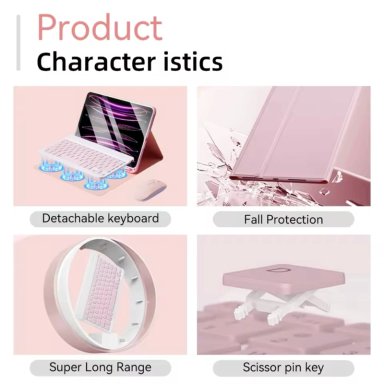 FUNDAS CON TECLADO PARA IPAD 10.2 (7-8-9 GEN) INCLUYE LETRA Ñ - 5