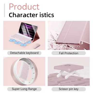 FUNDAS CON TECLADO PARA IPAD 10 GEN / A16 (11 GEN) INCLUYE LETRA Ñ - 5