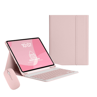 FUNDAS CON TECLADO Y MOUSE PREMIUM PARA IPAD 10 GEN / A16 (11 GEN) INCLUYE LETRA Ñ - 5