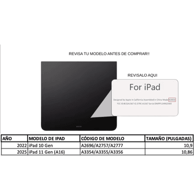 FUNDAS CON TECLADO TOUCHPAD IPAD 10 GEN / A16 (11 GEN) INCLUYE LETRA Ñ - 3