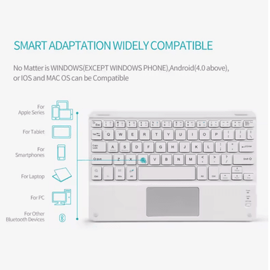 FUNDAS CON TECLADO TOUCHPAD IPAD 10 GEN / A16 (11 GEN) INCLUYE LETRA Ñ - 7