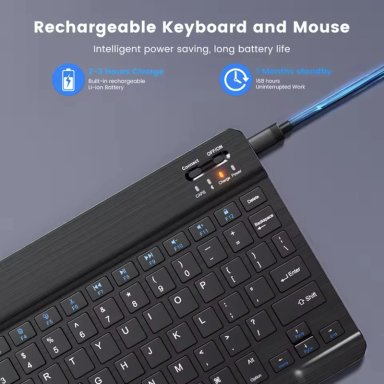 TECLADO 10 ' BLUETOOTH PARA TABLET IPAD - LETRA Ñ - 5