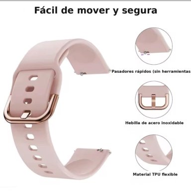 CORREAS HUAWEI WATCH GT 6/5/5PRO/4 - 46MM SILICONA CON HEBILLA - 5
