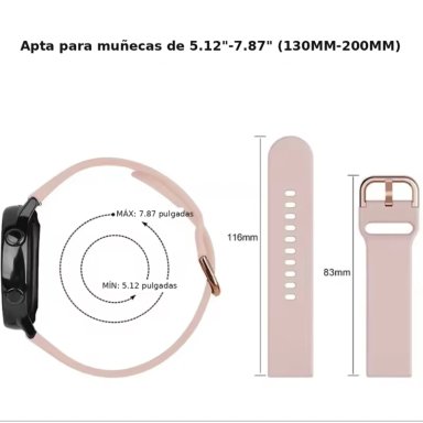 CORREAS HUAWEI WATCH GT 6/5/5PRO/4 - 46MM SILICONA CON HEBILLA - 6
