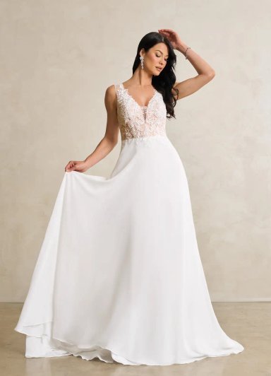 VESTIDO DE NOVIA BLANCO NUDE - 1
