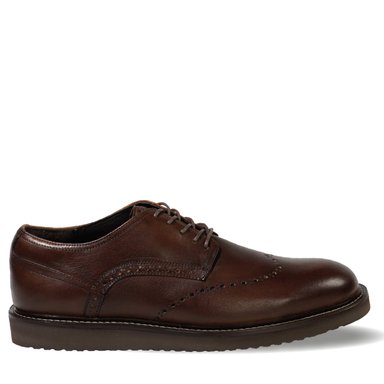 ZAPATO HOMBRE DE CUERO SCALZI EN COLOR CAFE VÉROZ - 1