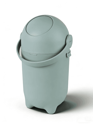 BASURERO DE PAÑALES PARA BEBE  CON CONTROL DE OLORES – COLOR VERDE - 1