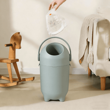 BASURERO DE PAÑALES PARA BEBE  CON CONTROL DE OLORES – COLOR VERDE - 3