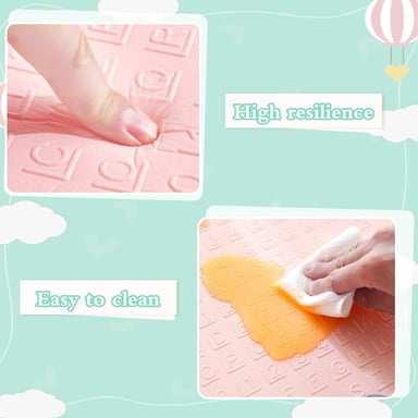 ALFOMBRA ANTIGOLPE PARA BEBE  REVERSIBLE 200X180 CM | ALFOMBRA DE JUEGO PLEGABLE - 5