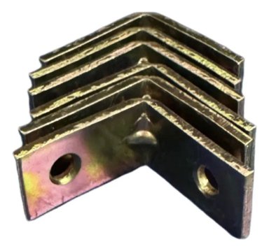 24 ESCUADRA ESQUINA PLANA 1 PULGADA METAL - 1