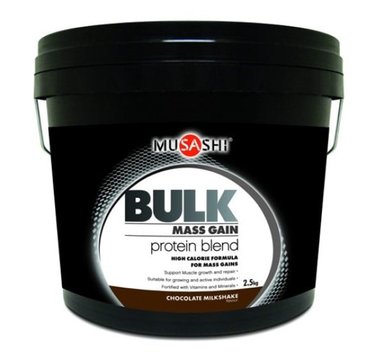 MUSASHI PROTEINA BULK MASS GAIN WHEY PROTEIN 5 LBS CHOCOLATE - 1