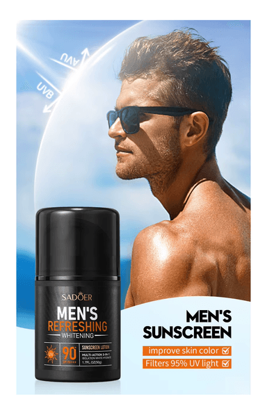 SADOER PROTECTOR SOLAR HOMBRE MENS REFRESHING CREMA SPF 90 - 2
