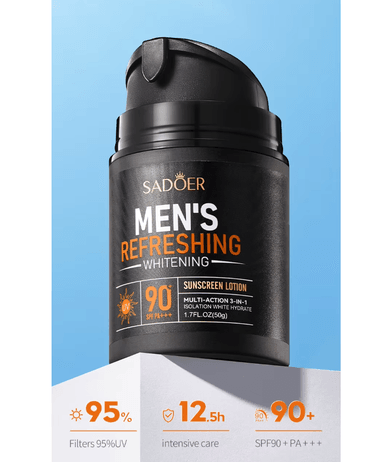 SADOER PROTECTOR SOLAR HOMBRE MENS REFRESHING CREMA SPF 90 - 5