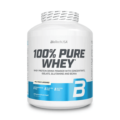 BIOTECHUSA 100% PURE WHEY PROTEINA WHEY PROTEIN 5 LB MILK RICE - 1
