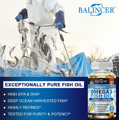 BALINCER ICELANDIC FISH OIL 2250MG OMEGA 3 EPA/DHA 120 GEL - 6
