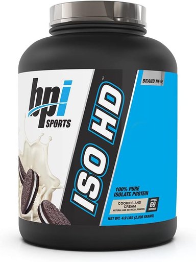 BPI ISO HD WHEY PROTEIN ISOLATE 5 LBS COOKIES & CREAM - 1