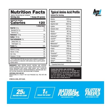 BPI ISO HD WHEY PROTEIN ISOLATE 5 LBS COOKIES & CREAM - 7