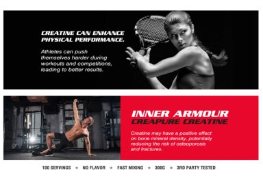 INNER ARMOUR CREATINA MONOHIDRATO MICRONIZADA CREAPURE 400GR - 11